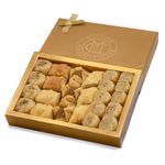 Vegan Baklava Baklawa, 24 Pieces, Chateau de Mediterranean, Gift Box with Ribbon