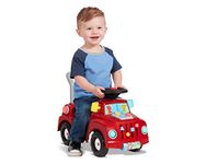 Radio Flyer Tinker Truck with Lights & Sounds, Toddler Ride On Toy, for Ages 1-3, Red