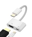 Lightning HDMI Adapter (2-in-1) Fast Charger to Digital AV Jack Apple MFI Certified TV Cable Connector Charging Cable Hub Connector for iPhone 14 13 12 11 Pro Max Mini 7 8 Plus X Xs Xr SE iPad Air