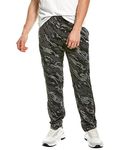 PUMA Men's Contrast Pants 2.0, Black/Camo, Large