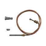 Zero 24" Universal Replacement Thermocouple For Gas Furnaces,Boilers And Water Heater,Compatible With Honeywell,Mars,Johnson,Robertshaw,Penn,Johnstone, Johnson Controls Thermocouple