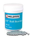 Weldtite 3/16-inch British Made Case Hardened Ball Bearings, Silver, 500 Pieces