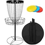 Yaheetech Disc Golf Basket Portable