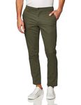 Amazon Essentials Men's Slim-Fit Casual Stretch Chino Trouser, Olive, 32W / 32L