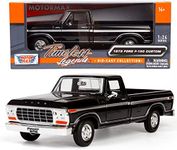 All Star Toys Exclusive 1979 Ford F-150 Pickup 1:24 F150 Die-cast Model Car Black Motormax 79346