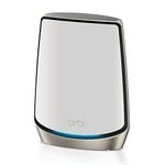 NETGEAR Orbi Tri-Band WiFi 6 Router (RBR860S), Coverage up to 2,700 sq. ft., 100 Devices, 10 Gig Internet Port, Free Armor Security, Expandable To Create A Mesh System, AX6000 802.11 AX (Up to 6Gbps)