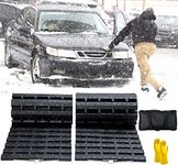 Tire Traction Mat, Portable Emergency Devices for Snow, Ice, Mud, and Sand Used to Car, Truck, Van or Fleet Vehicle (2pcs*47in)