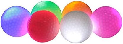 MOVKZACV Led Golf Balls LED Light up Golf Balls Glow in The Dark Ball Flashing Game Night Bright Glow Golf Balls Light Activated Long Lasting