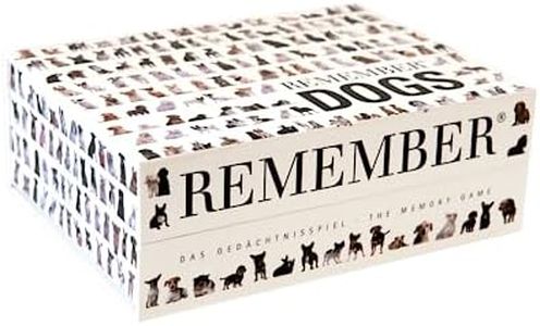 Remember DG44 - Juego de Memoria para Perros, 44 Pares de imágenes para Amantes de los Perros (88 Tarjetas)