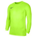 NIKE Men's M Nk Dry Park Vii Jsy Ls T shirt, Volt/(Black), L UK