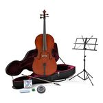 Student 3/4 Size Cello with Case + Beginner Pack