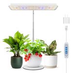 Wiaxulay Grow Light, 78 LED Plant Light for Indoor Plants, Full Spectrum Desktop Growing Lamp with Auto Timer 6/12/16 Hrs, 3 Lighting Modes, 5 Dimmable Levels, Height Adjustable 7.8"-26", 1 Pack