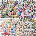 200Pcs Magic World in The Bottle Stickers for Skateboard, Laptop, Waterproof Stickers for Water Bottles, Bike, Hydroflask, Magic Stickers for Adults