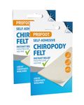 Profoot Chiropody Felt - Self-Adhesive Chiropody Padding for Foot Pain - Instant Relief from Pressure - Gentle on Skin - Ideal for Blisters, Bunions, Calluses & Discomfort - (2 Pack)