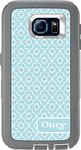 OtterBox Defender Series Case for Samsung Galaxy S6 (Only) - Non-Retail Packaging – Grey/Moroccan Sky