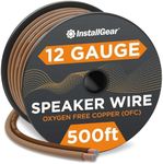 InstallGear 12 Gauge Speaker Wire - 99.9% Oxygen-Free Copper - True Spec and Soft Touch Cable (500-feet)