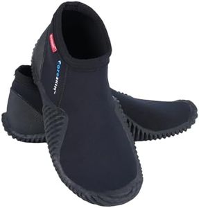 Coreskin Neoprene Dive Boots 3mm with Anti-Slip Rubber Sole Versatile Water Sports Boots for Scuba Diving, Snorkeling, Kayaking, Wakeboarding, Beach Sports 1 Pair