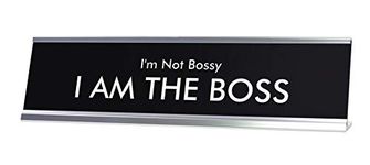 Signs by LITA I'm Not Bossy I AM The BOSS Novelty Desk Sign