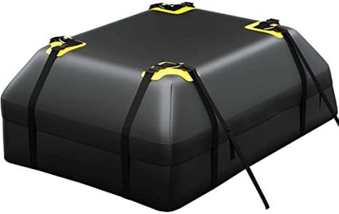 TOOLGUARDS Roof Cargo Bag 15 Cubic for Cars with or Without Racks - Rooftop Cargo Bag - car Carriers Rooftop - roof top car Cargo Carrier - Rooftop Cargo Carrier for Top of Vehicle