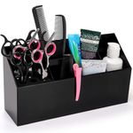 Hedume Hair Scissors Large Storage Box, Hair Salon Supplies Acessories Tool Station Desk Organizer Case, Salon Shear Holder, Professional Hairdressing Combs, Clips, Brushes Storage Racks Tool Box