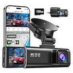 REDTIGER Dash Cam Front Rear, 4K/2.5K Full HD Dash Camera for Cars, Included 32GB Card, Built-in Wi-Fi GPS, 3.18” IPS Screen, Night Vision, 170°Wide Angle, WDR, 24H Parking Mode