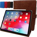 Snugg iPad Mini 6 Case (2021-6th Gen), Flip Stand Protective Cover Leather iPad Mini Case - Distressed Brown