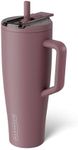 BrüMate Era Flip 40oz Tumbler with 100% Leakproof Covered Straw Lid | Hygienic Covered Straw | Insulated Stainless Steel Water Bottle with Handle | Cup Holder Friendly | BPA-Free (Rose Taupe)