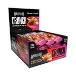 Warrior Crunch - High Protein Bars - 20g Protein Each Bar - Low Carb, Low Sugar Snack - 12 Pack x 64g (Peanut Butter Jelly)