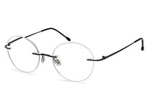 Eyekepper Frameless Eyeglasses Women - Round Rimless Eyewear Men Gunmetal