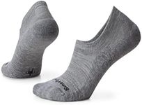 Smartwool Everyday Light Cushion Merino Wool No Show Socks for Men and Women, Light Gray, Medium