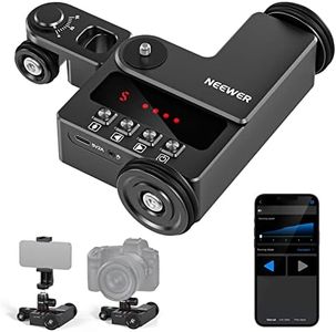 NEEWER Motorized Camera Dolly Kit with App Control, Ultra Silent Motor, Compatible with iPhone Android Smartphone DSLR Camera, Max Load 6.6lb/3kg, DL200（for Smooth Floors and Desktops Only）