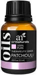 artnaturals 100% Pure Patchouli Essential Oil - (.5 Fl Oz / 15ml) - Undilued Therapeutic Grade Fragrance Oil - Soothe Balance and Comfort - for Diffuser, Skin, Body and Perfume