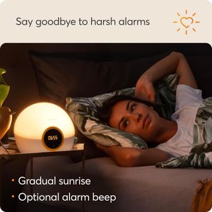 Lumie Bodyclock Rise 100 Wake-Up Light Alarm Clock – Sunrise Simulation