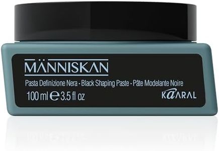 Kaaral Människan Black Shaping Paste – High Hold Matte Hair & Texturizing Styling Paste with Black Carbon and UV Protection – Flexible Grooming Product for Soft, Natural Finish – 3.5 fl oz (100 ml)