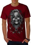 Wellcoda Marilyn Roses Dead Skull M