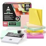 ARTEZA Sticky Notes 3x3 inches - 48