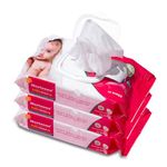 Morisons Baby Dreams Soft Baby Wipes With Lid - 72s Pack of 3| Dermatologically tested for baby's gentle skin | Goodness of Aloe Extract & Vitamin E | pH 5.5 | 97.5% Water Wipes | Mositurises & Protects Skin |Alcohol & Paraben Free | 216 Wipes