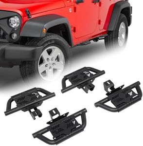 HEKA 4P Side Steps for 2007-2018 Wrangler JK 4 Doors, Running Boards
