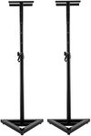 Karrera Surround Sound Speaker Stand Adjustable Floor - Black