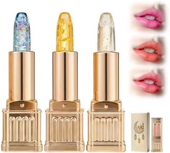 linseyCove 3 Pack Color Changing Lipstick, Ph Lipstick Color Changing Long Lasting & Moisturizing Lip Gloss for Lip Balm, Clear Lip stick for Women Gifts (Type A-3 pack)