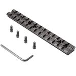 Higoo Scope Top Rail Mount Picatinny/Weaver Top Rail 13 Slots Scope Top Rail Mount Fit Mossberg 500/590 Series