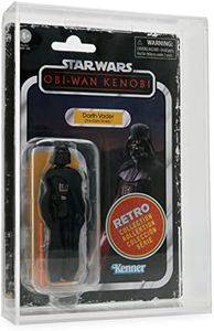 A3Q Action Figure Display Case Compatible with Carded Star Wars, GI Joe, Collectible Toy Figurines, 3mm Thick Protective Hard Acrylic Plexiglass for Hobbyists or Collectors