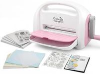 6inch Opening Size (A5) Die Cutting Machine,Manual Die-Cut Machine Kit,Foldable Die Cut and Embossing Machine for Scrapbooking,Cardmaking,DIY Paper Craft(Pink)