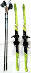 Sporten Favorite Kid's Cross Country Skis 120cm w. Universal Bindings and Poles