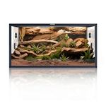 Phailozoo 120 Gallon Reptile Terrarium, Stackable Bearded Dragon Tank with Front Sliding Tempered Glass Doors, Easy Assembly Aluminum Frame Reptile Tank for Snake & Lizard