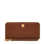 Fossil Women's Lennox Zip Wallet, Brown