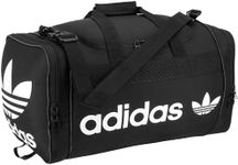 adidas Originals Santiago Duffel Bag, Black/White, One Size, Santiago Duffel Bag