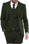 Mens Tweed Herringbone Wedding Suit