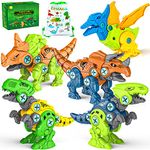 Kids Toys Stem Dinosaur Toy, Take Apart Dinosaur Toys for kids 3-5, Learning Educational Building Construction Sets with Screwdrivers, Birthday Gifts for Toddlers Boys Girls Age 3 4 5 6 7 8 Year Old