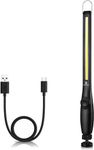 ORHOMELIFE Magnetic LED Work Light, 24" USB Cable, 2800mAh Capacity, 4-Level Power Indicator Lights, 360 Pivoting Base, 20" Pull Force, 50 Hours of Low Brightness